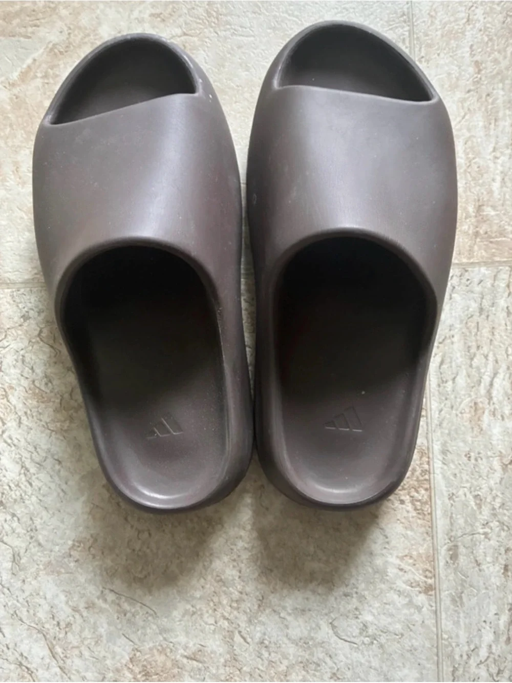 Brown Yeezy Slides